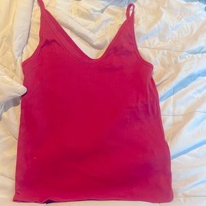 Universal thread size small coral slight cropped tank